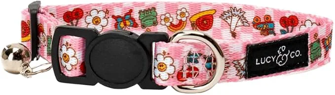 High-End Lucy Co. Cutie Patootie Breakaway Cat Collar Prestigious