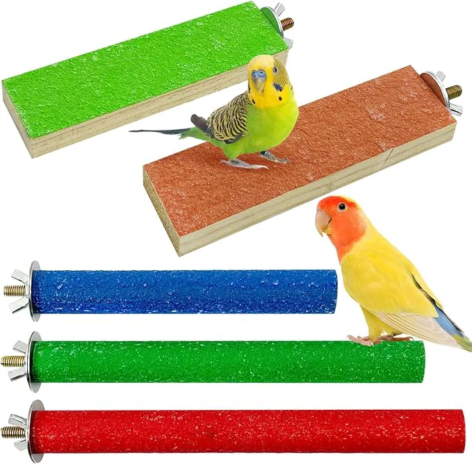 Crafted Hamiledyi 5 PCS Bird Perch Stand Reusable