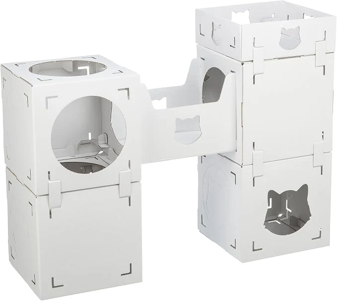 Clean Trixie Casa Cara Modular Cardboard Cat Condo Corrugated Indoor Cat Condo Specialty