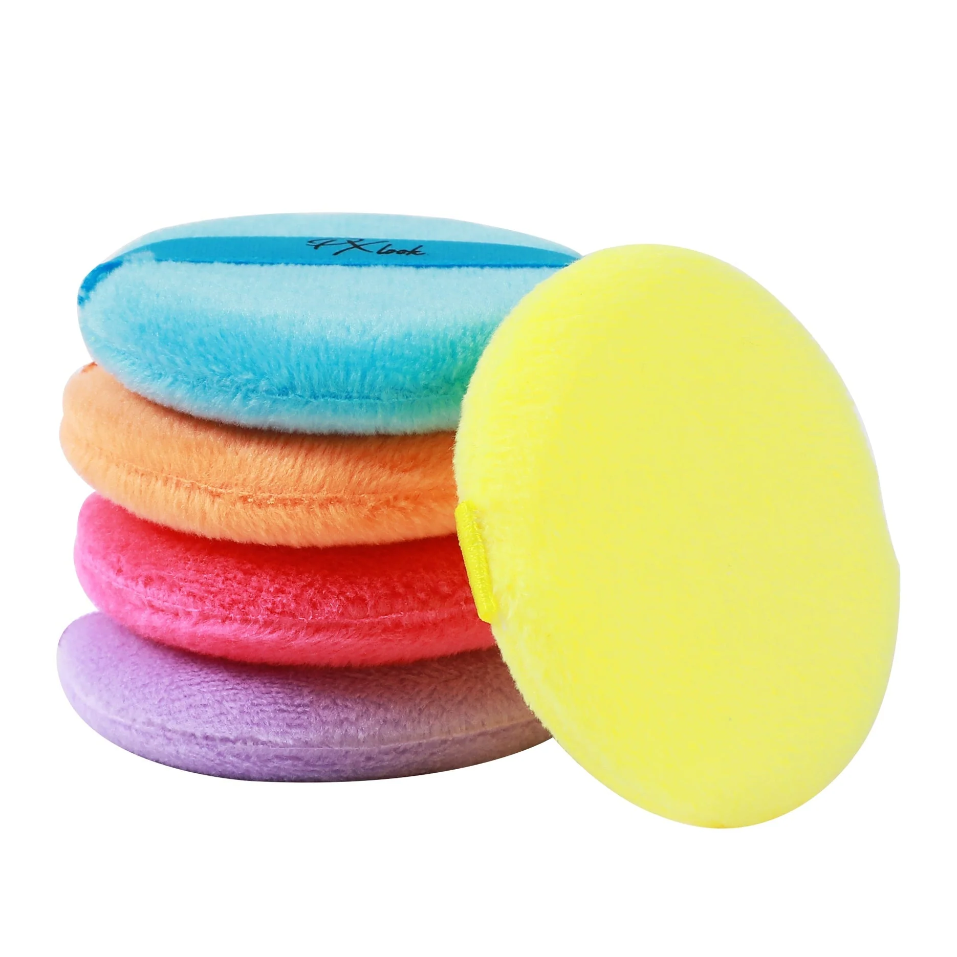 Convenient 5pc Powder Puff Set Detailed