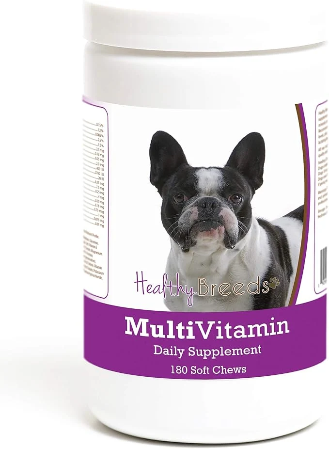 Recyclable Healthy Breeds French Bulldog Multivitamin Soft Chew for Dogs 180 CountAbout ThisOverview Secure