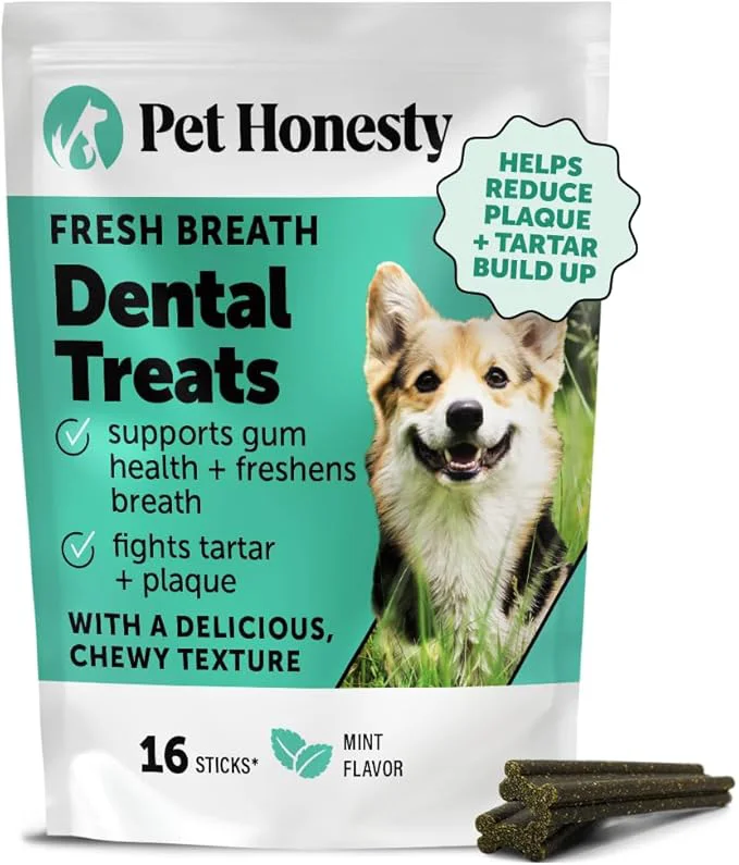 Original Design Dental Health Fresh Sticks – Dog Dental Treats Chews for Oral Care – Dental Sticks for Dogs to Freshen Breath Remove Tartar Plaque Support Gum Health Bright Teeth Dog Oral Supplement – 16 CtAbout This Sustainable