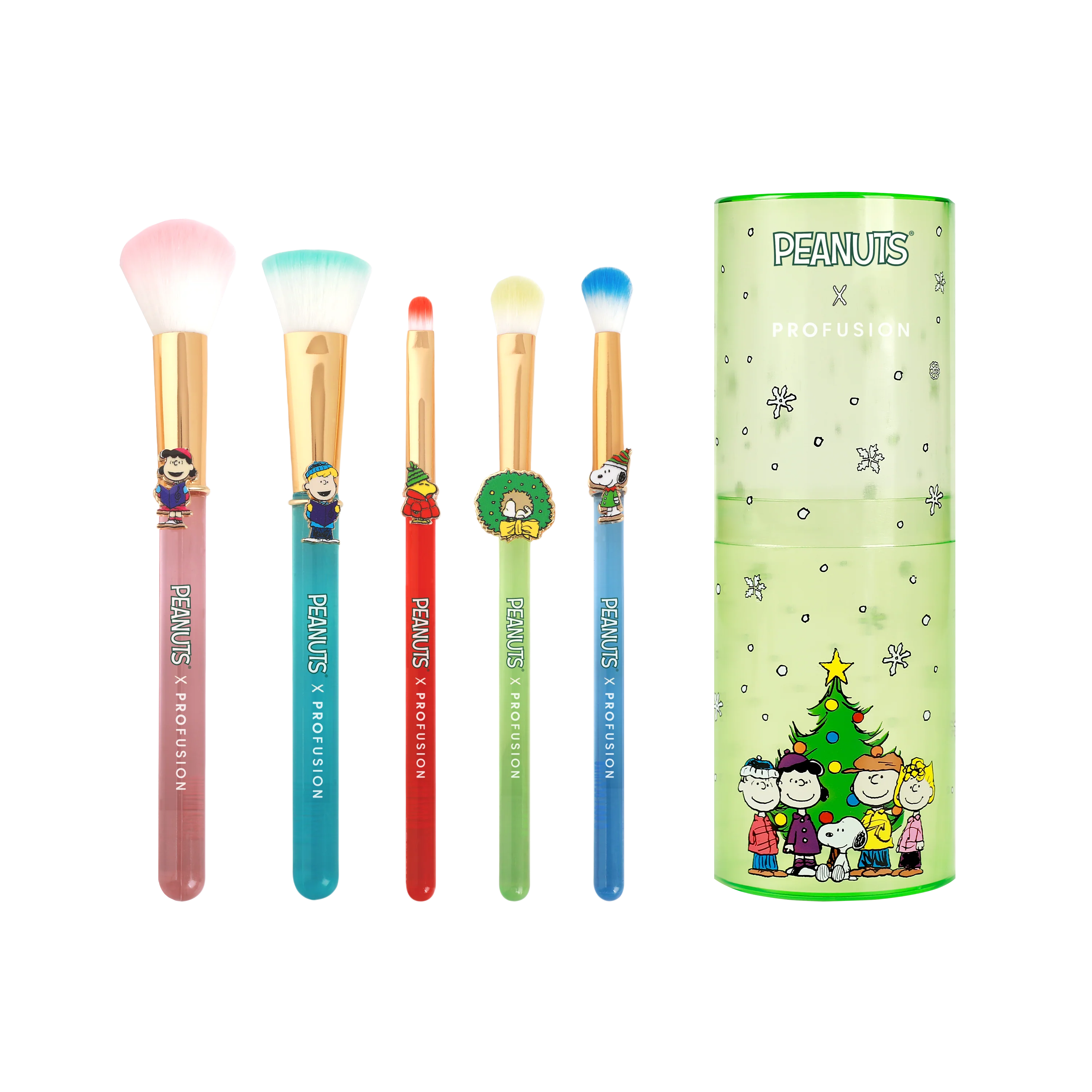 Breathable Peanuts Holiday Merry Bright Brush Set with Case Exceptional