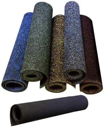 Casual American Floor Mats 1 4in 7mm Thick Solid Black 4′ x 50′ Heavy Duty Rubber Rolls Protective Exercise Mats Home Gym Rubber Flooring Artisan