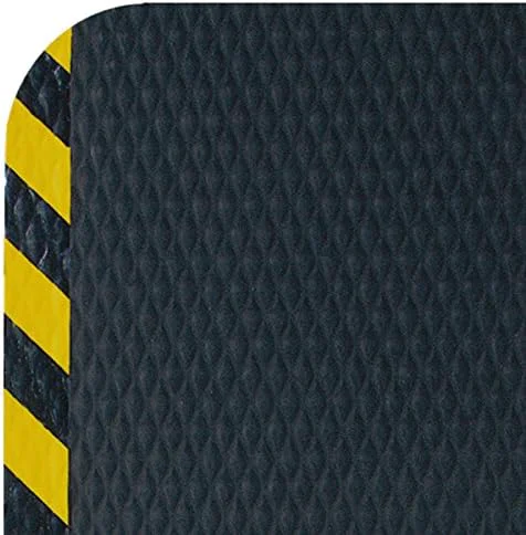 User-Friendly American Floor Mats Hog Heaven Premium 7 8 Black Yellow Border 4′ x 10′ Nitrile Backed Anti-Fatigue Comfort Mat High-Performance