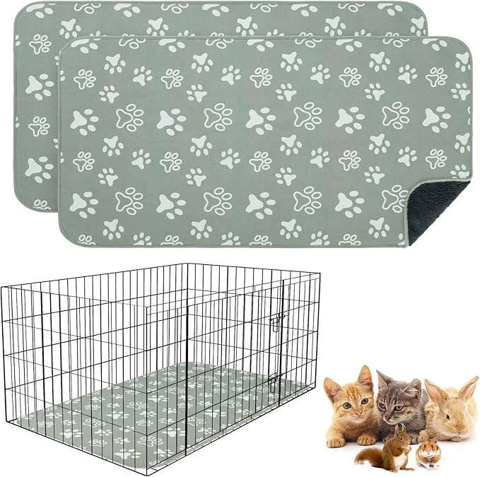 Traditional BEAUTYZOO 2 Pack Guinea Pig Cage Liners Washable Reversible Fleece Guinea Pig Bedding Waterproof Super Absorbent Pee Pads for Small Animals Rabbit Hamster Bunny – 16 x24 GreyAbout This Natural