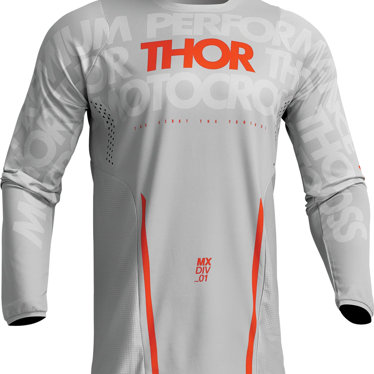 Soft THOR Pulse Mono Jersey – Gray Orange – Small 2910-7109 Sustainable