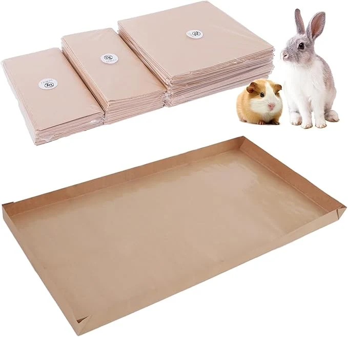 Smart Disposable Guinea Pig Cage Liners 36 x 24 Large Liner Bag for Guinea Pig Cage Bottom Water-Resistant Kraft Paper 8 Pack About This Specialty