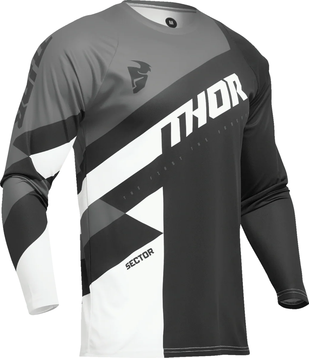 Smart THOR Sector Checker Jersey – Black Gray – XL 2910-7583 Authentic