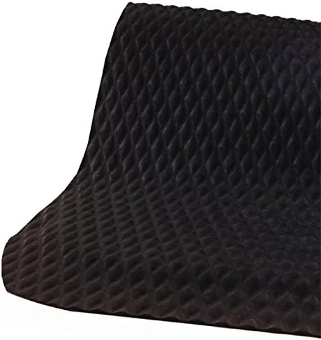 Reusable American Floor Mats Hog Heaven 5 8 inch Black Yellow Border 5′ x 6′ Nitrile Backed Anti-Fatigue Comfort Mat Smooth