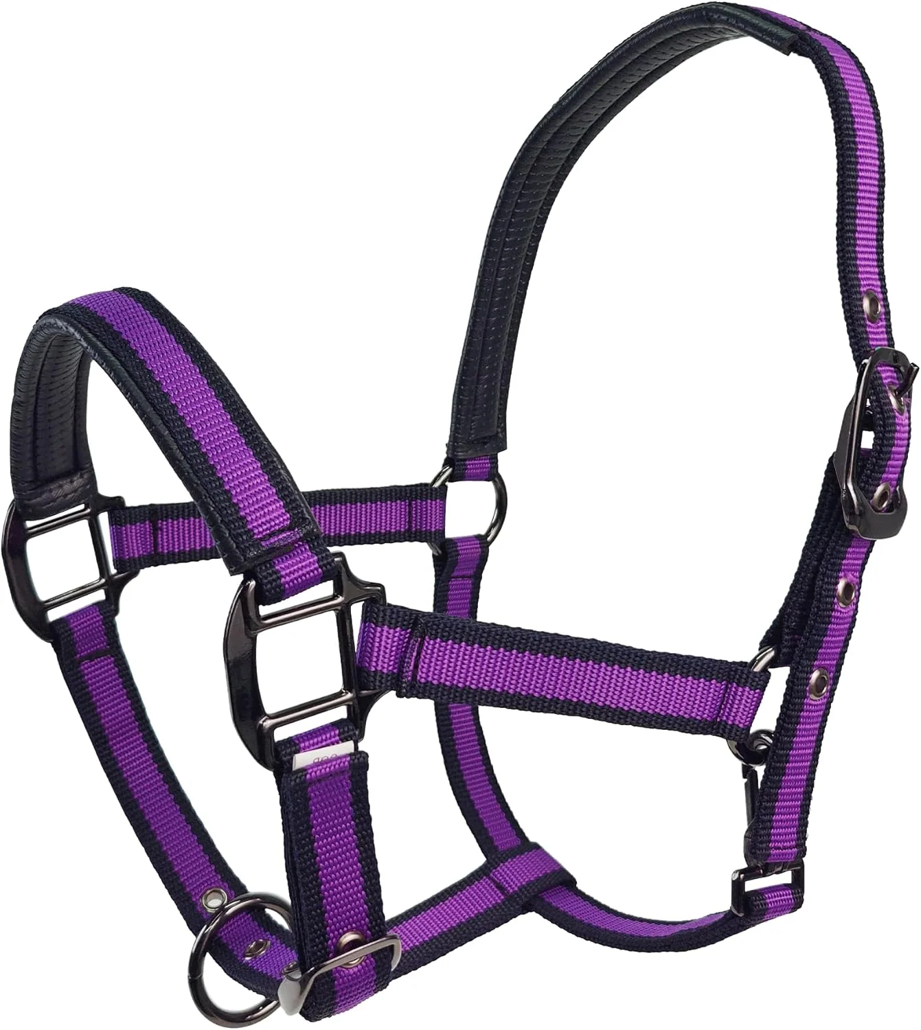 Long-Lasting JWODVNTH Adjustable Horse Halter with PP Webbing Durable Horse Halters with Zinc Alloy Hardware Horses Training Equipment to Prevent Friction for Training Competitions ＆ Daily Trusted