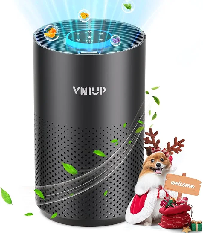 Smooth Air Purifiers for Bedroom Home up to 1250 ft² Vniup H14 True HEPA Room Air Organic