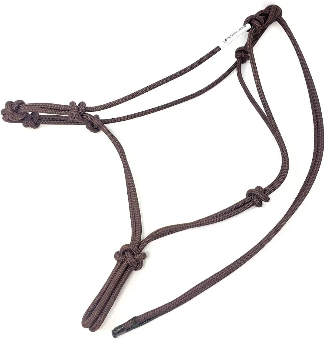 Flexible Horse Rope Training Halter – 4 Knot 1 4 Stiff Halter Cord – Used by Famous Trainers Multiple Sizes Multiple Colors Fashionable