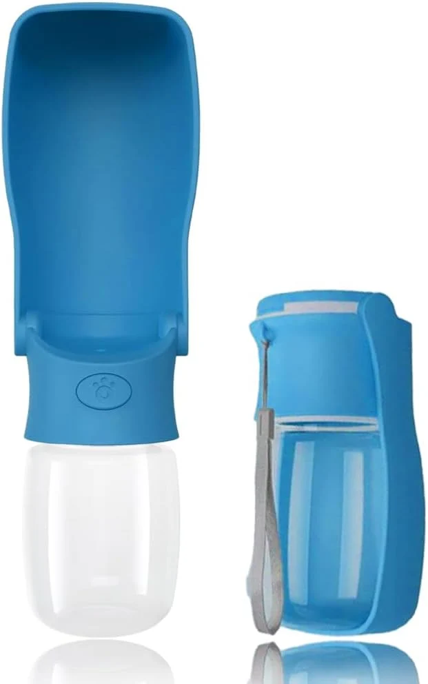 Durable Portable Dog Water Bottle for Walking 19 OZ or 12 OZ Portable Pet Water Bottles for Puppy Small Medium Large Dogs Water Dispenser Pet Water Bowl Dog Accessories 19OZ Blue 12OZ Dark Blue About ThisOverview Elegant