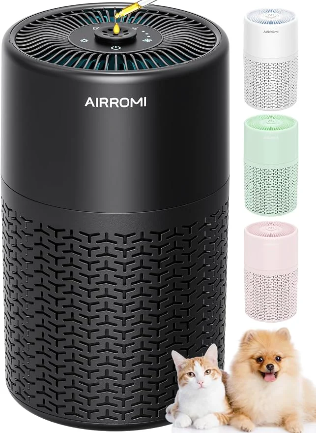 Premium Material AIRROMI Pets Air Purifier for Home Allergies Artisan