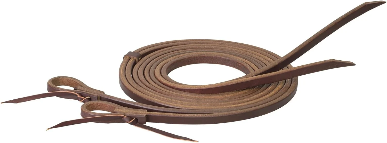 Verified Weaver Leather Working Tack Extra Heavy Harness Split Reins 1 2 x 8′ Golden Chestnut Elite