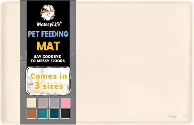 Verified MateeyLife Silicone Cat Dog Food Mat Traditional
