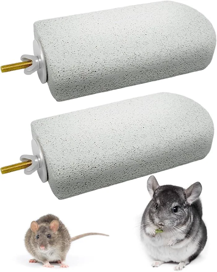 Verified Chinchilla Lava Ledges Rat Climbing Platform 2 Pack Pumice Ledge Shelf Pet Chewing Grinding Toys Small Animals Cage Accessories for Totoro Squirrel Guinea Pig Hamster GrayAbout This Secure