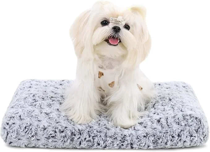 Responsible KSIIA Washable Dog Bed Deluxe Plush Dog Crate Beds Comfy Kennel Pad Anti-Slip Pet Sleeping Mat for Large Jumbo Medium Small Dogs Breeds 21 x 13 GrayAbout ThisOverview Trendy