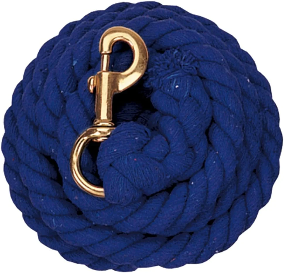 Organic Weaver Equine Performance Lead Rope Long Horse Lead Rope with Quick Halter Attachment Soft Comfort Grip Barn Horse Tack for Daily Use Showing Casual