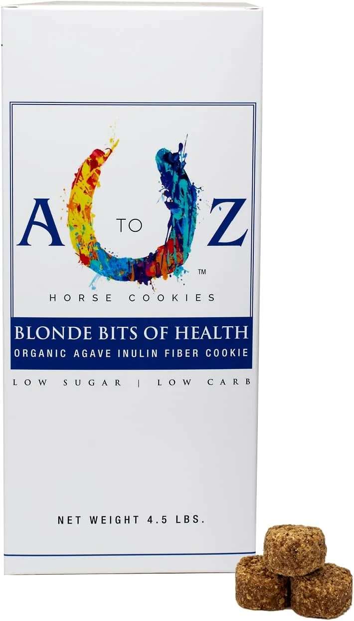 Traditional Horse Treats Blonde Bits of Health Low Carb Sugar A Softer Cookie Wheat Corn Soy Alfalfa Made with Cinnamon Agave All Natural Ingredients 4.5 lb Smooth