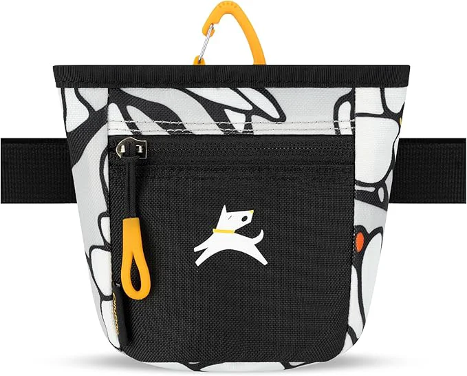 Eco-Friendly OllyDog Goodie Treat Bag Dog Treat Pouch Waist Belt Clip for Hands- Training Magnetic Closure Dog Training and Behavior Aids Three Ways to Wear Magnolia About ThisOverview Minimalist