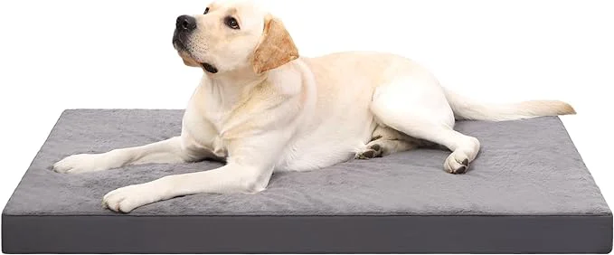Reliable KSIIA Orthopedic Dog Crate Bed for Large Dogs Waterproof Washable Removable Healthy