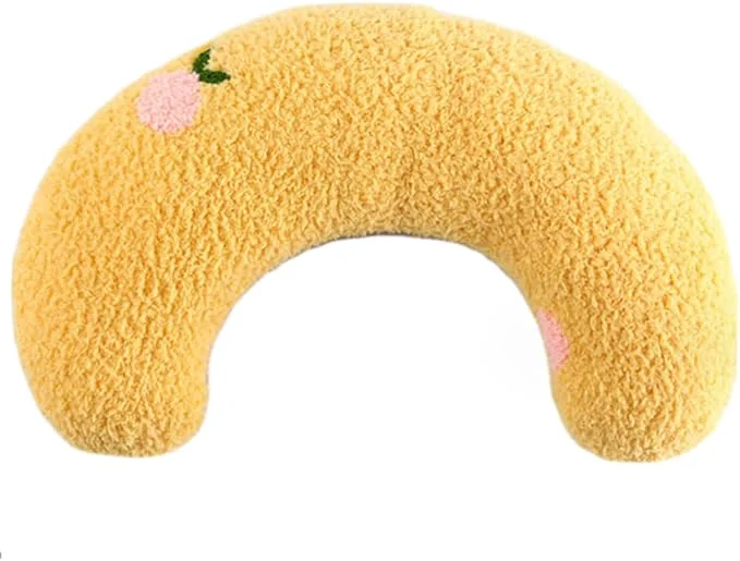 Modern Calming Pillow for Dogs Pet U Shape Calming Pillow Pet Neck Pillow Dog Calming Pillow for Small Dogs Ultra Soft Fluffy Pet Calming Toy for Joint Relief Sleeping Improve Machine Washable Yellow-1 About ThisOverview Original