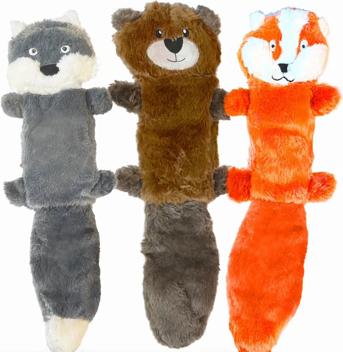 Quality Jalousie 5 Pack Stuffingless Dog Squeaky Toys Dog Toy w Durable Liner No Stuffing Dog Toy – Dog Toys Crinkle Paper Squeaker Toy for Medium Large Dogs 3 Pack – Squeaky Organic