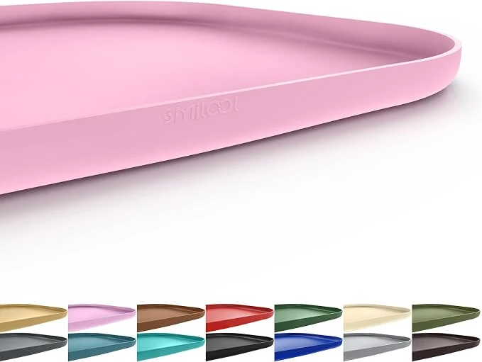 Healthy Silicone Pet Food Mat with Raised Edge Long-Lasting