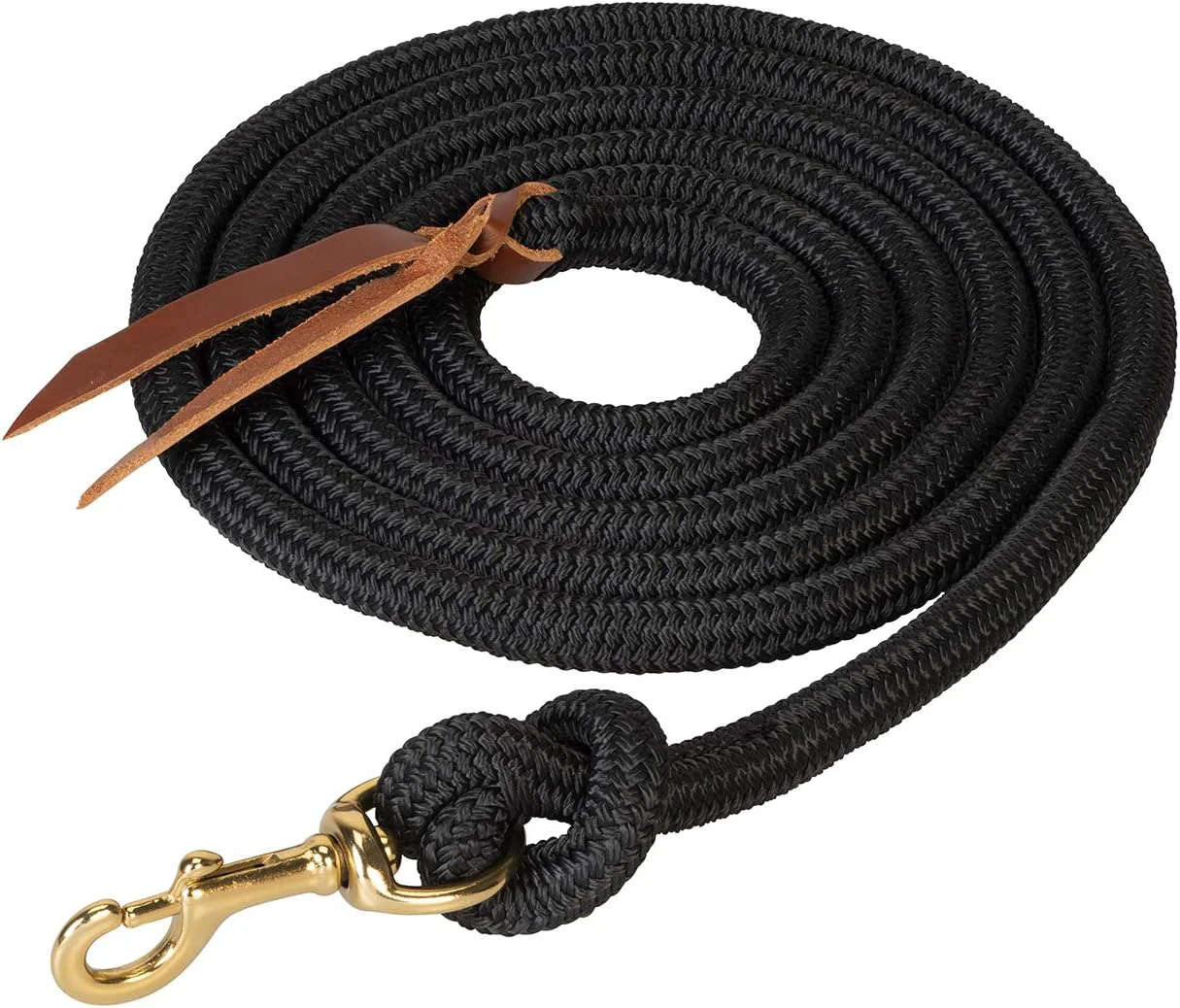 World-Class Weaver Equine Performance Lead Rope Long Horse Lead Rope with Quick Halter Attachment Soft Comfort Grip Barn Horse Tack for Daily Use Showing Premium Material