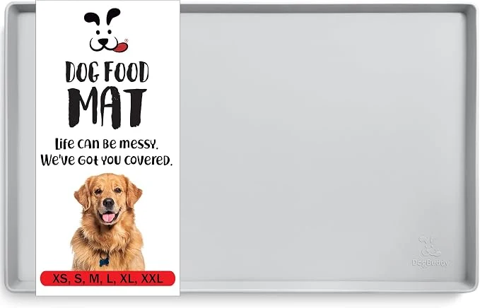 Premium Material DogBuddy Dog Food Mat – Waterproof Dog Bowl Mat Artisan