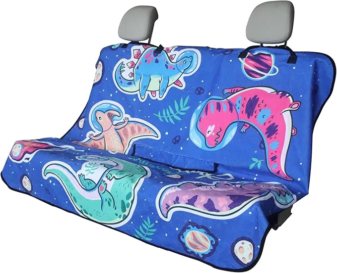 Sophisticated Back Seat Cover for Car Trucks Van SUV Waterproof Rear Bench Towel Seat Covers for Dogs and Kids Automotive Backseat Protector Cartoon Dinosaur About ThisOverview Convenient