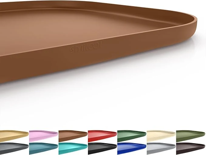 Minimalist Silicone Pet Feeding Mat with Raised Edge Practical