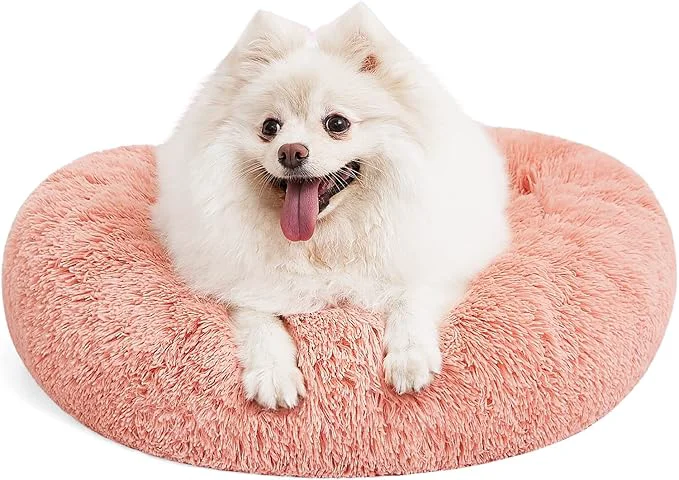 Premium Material MIXJOY Orthopedic Dog Bed Comfortable Donut Cuddler Round Pet Beds Ultra Soft Modern