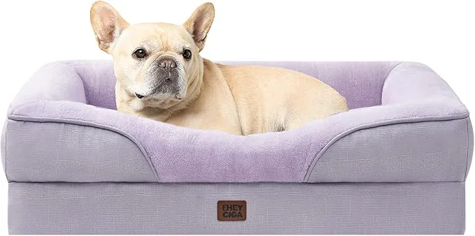 Clean EHEYCIGA Orthopedic Dog Bed for Medium Dog Waterproof Liner Washable Genuine
