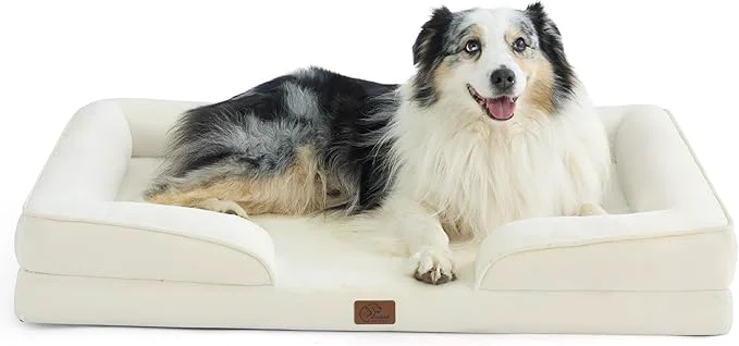 Comfortable Bedsure XL Orthopedic Dog Bed for Extra Large Dogs Long-Lasting