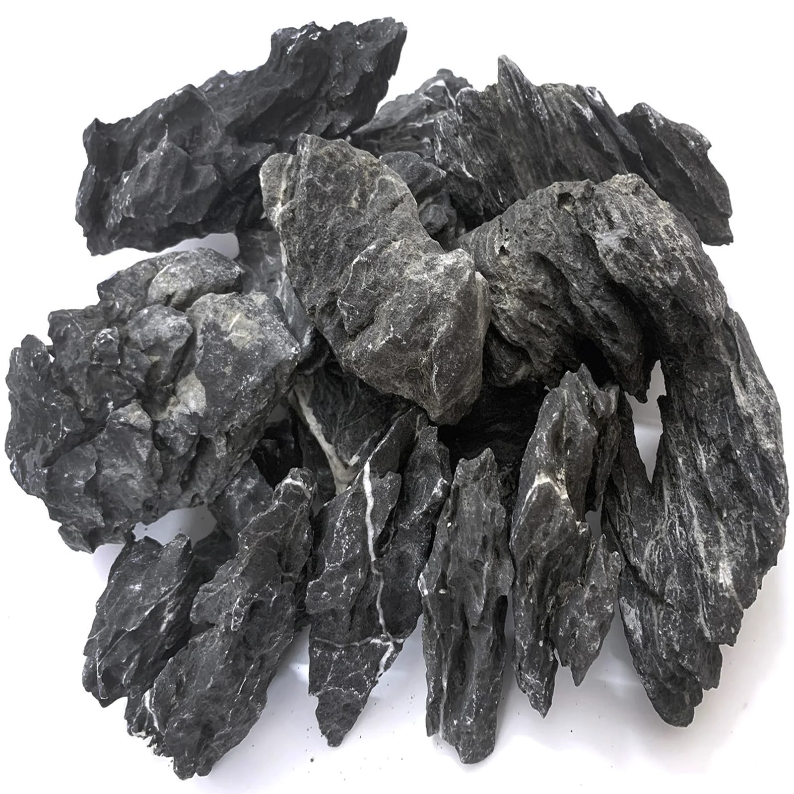 Detailed Seiryu Dragon Stone 11 lb — Natural Aquarium Hardscape Rock for Freshwater Tanks Terrariums Crafted