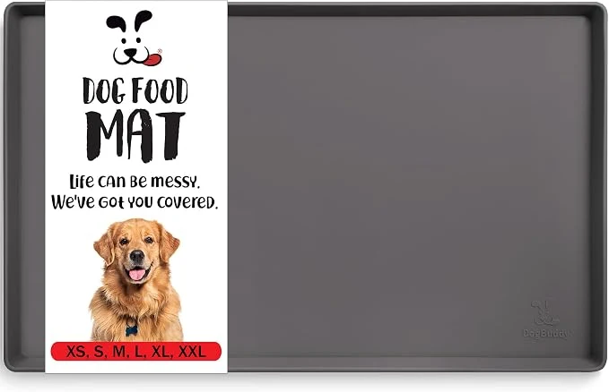 User-Friendly DogBuddy Dog Food Mat – Waterproof Dog Bowl Mat Verified