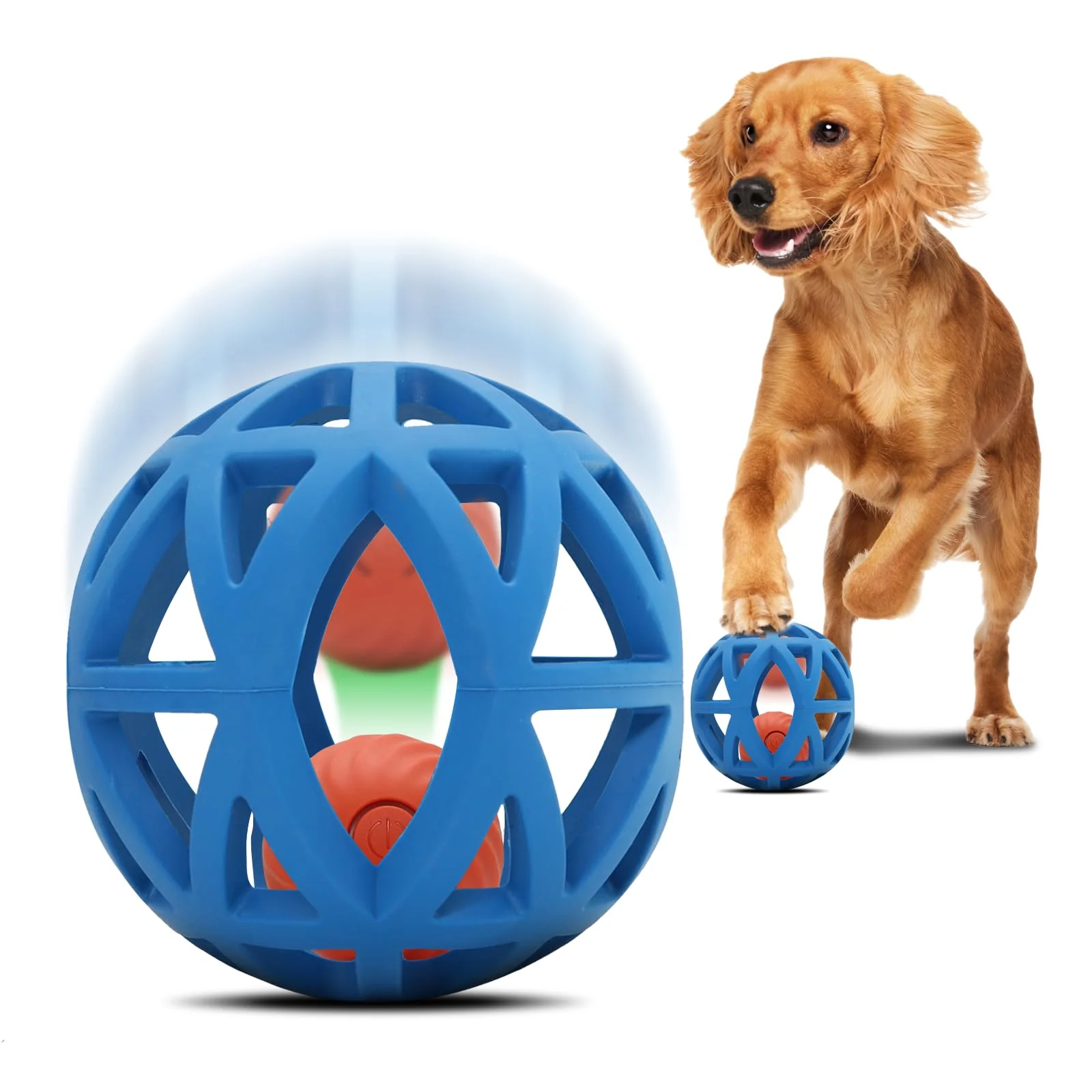 Professional Kytujoy Ball-in-Ball Interactive Dog Toy for Medium Large Dogs Smart Jumping Ball Exceptional