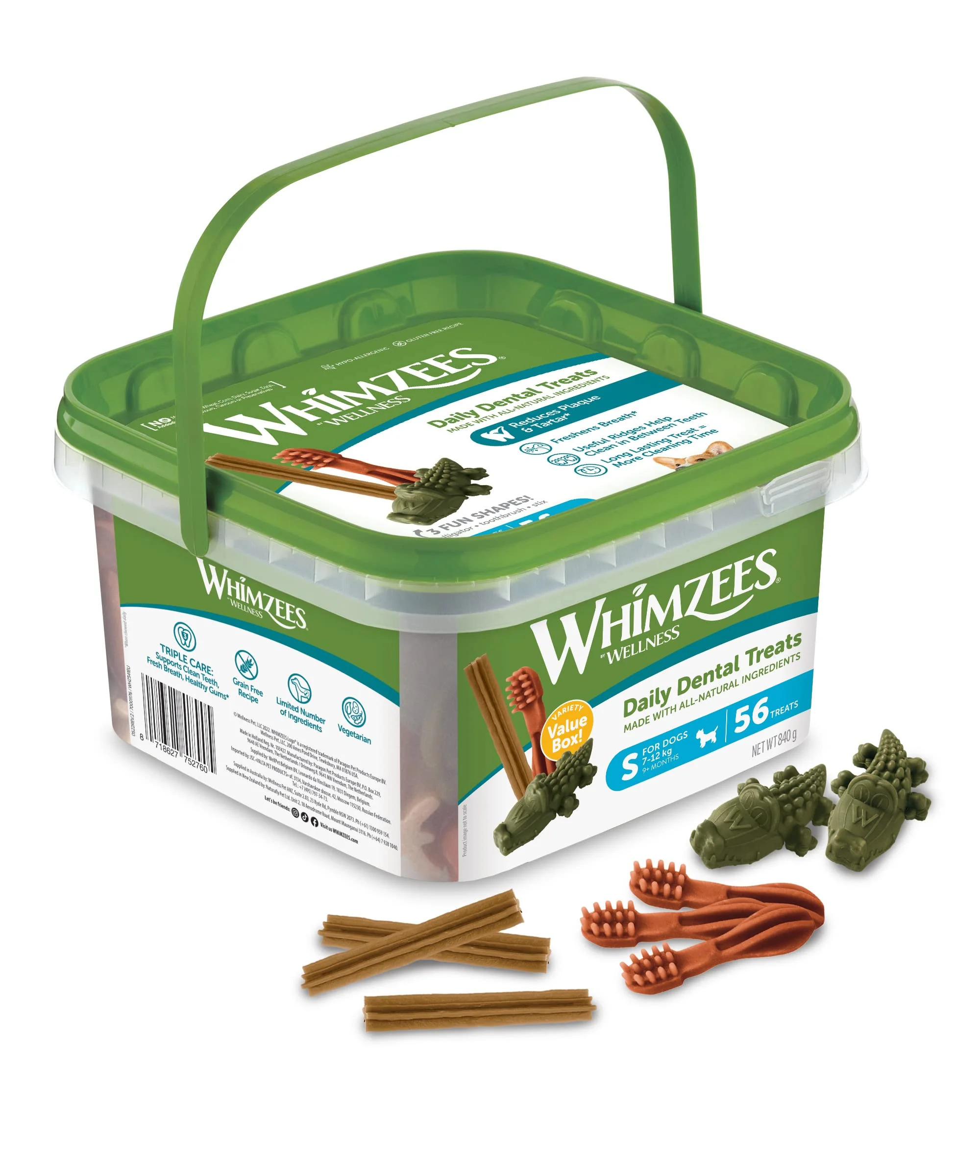 Contemporary Whimzees Natural Dental Dog Chews – Long-Lasting Variety Box Small 56 Pieces Stylish