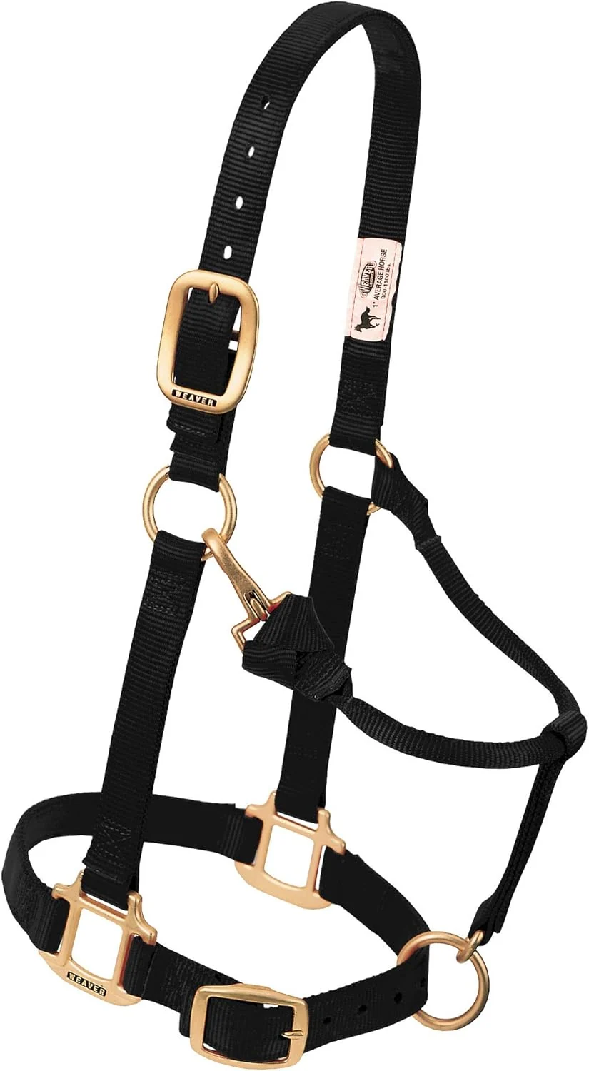 Refined Weaver Leather Adjustable Nylon Horse Halter Safe