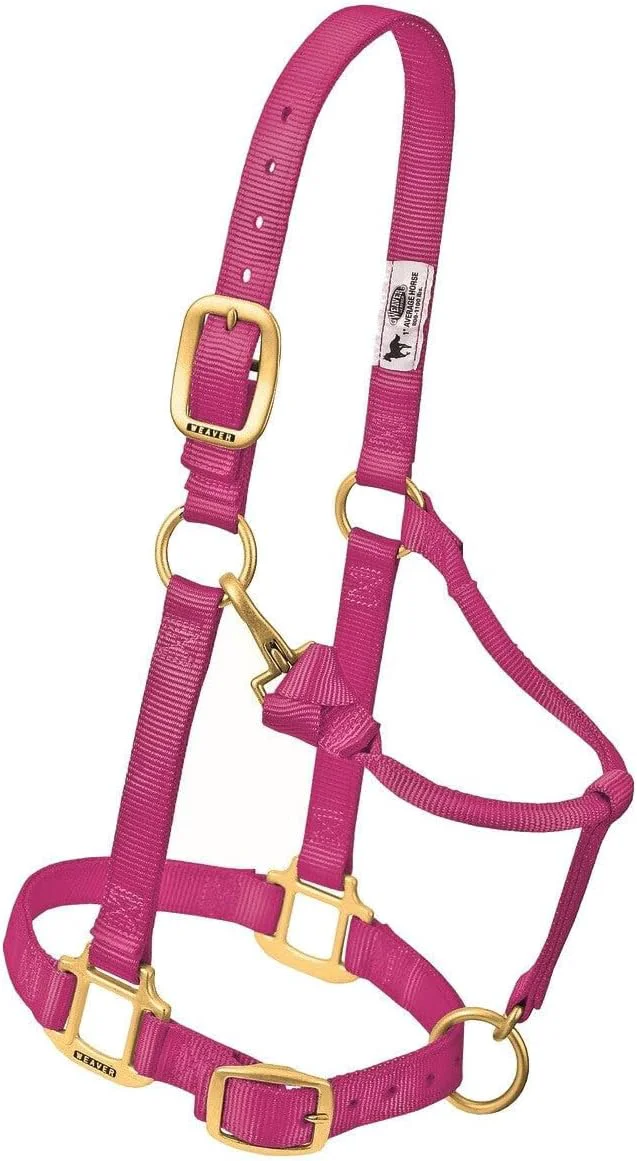 User-Friendly Weaver Leather Adjustable Nylon Horse Halter Solid