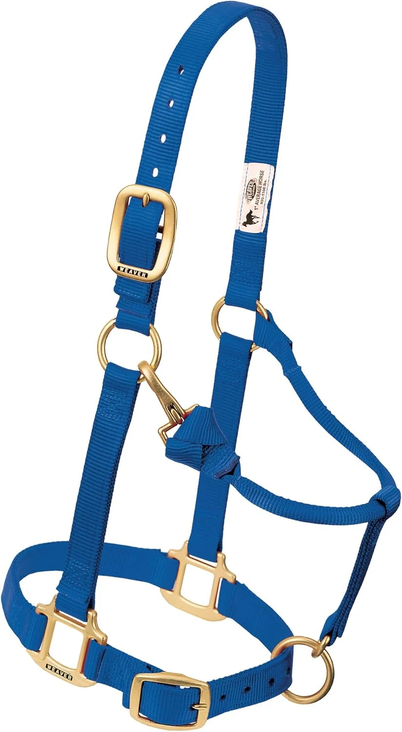 Fashionable Weaver Leather Adjustable Nylon Horse Halter Green