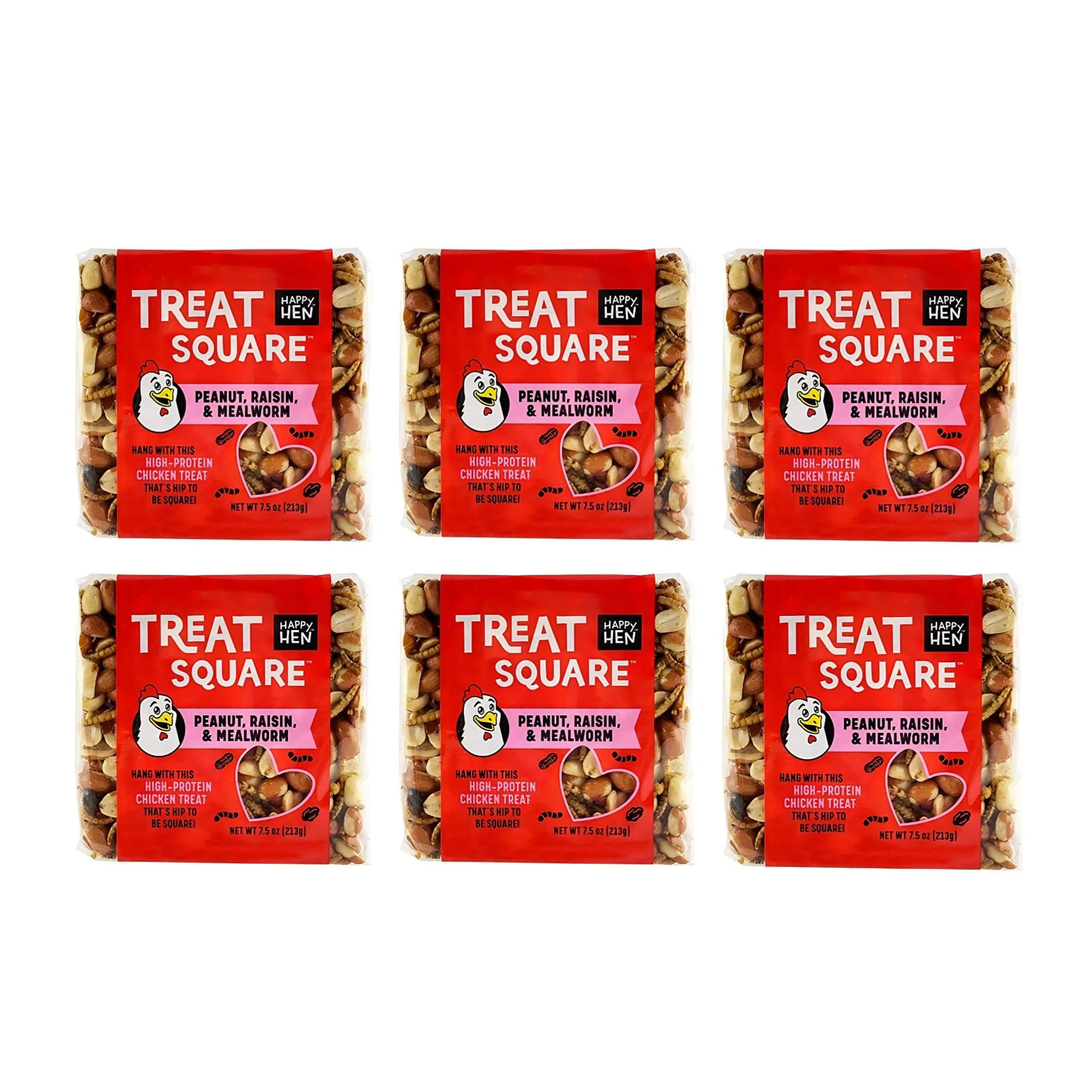 Trusted Happy Hen 7.5oz Square Mealworm Peanut Treats – 6-Pack Enrichment for Chickens Fine Crafted