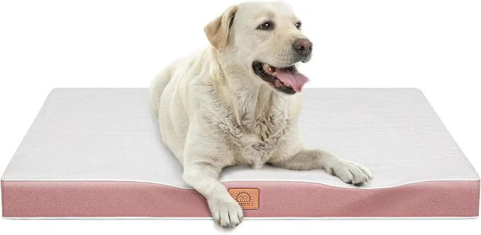 Stylish Orthopedic Dog Bed for Extra Large Dogs Jumbo Waterproof Deluxe Plush Dog Functional