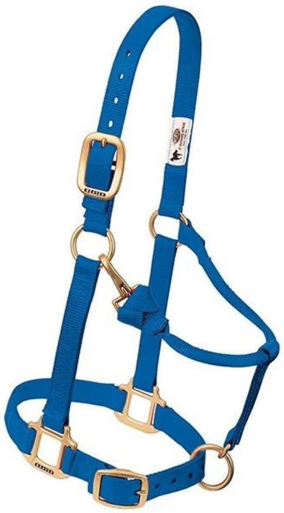 Solid Weaver Leather Adjustable Nylon Horse Halter Proven