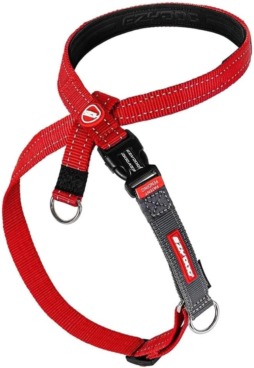 Exceptional EzyDog Crosscheck No Pull Harness – 2-in-1 Escape-Proof Reflective Harness for Easy Walks M Red Superior