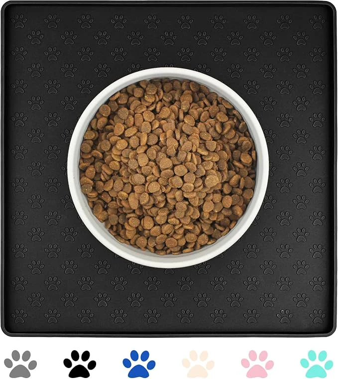 Breathable Ptlom Pet Placemat for Dog and Cat Waterproof Non-Slip Silicone Feeding Bowl Effective