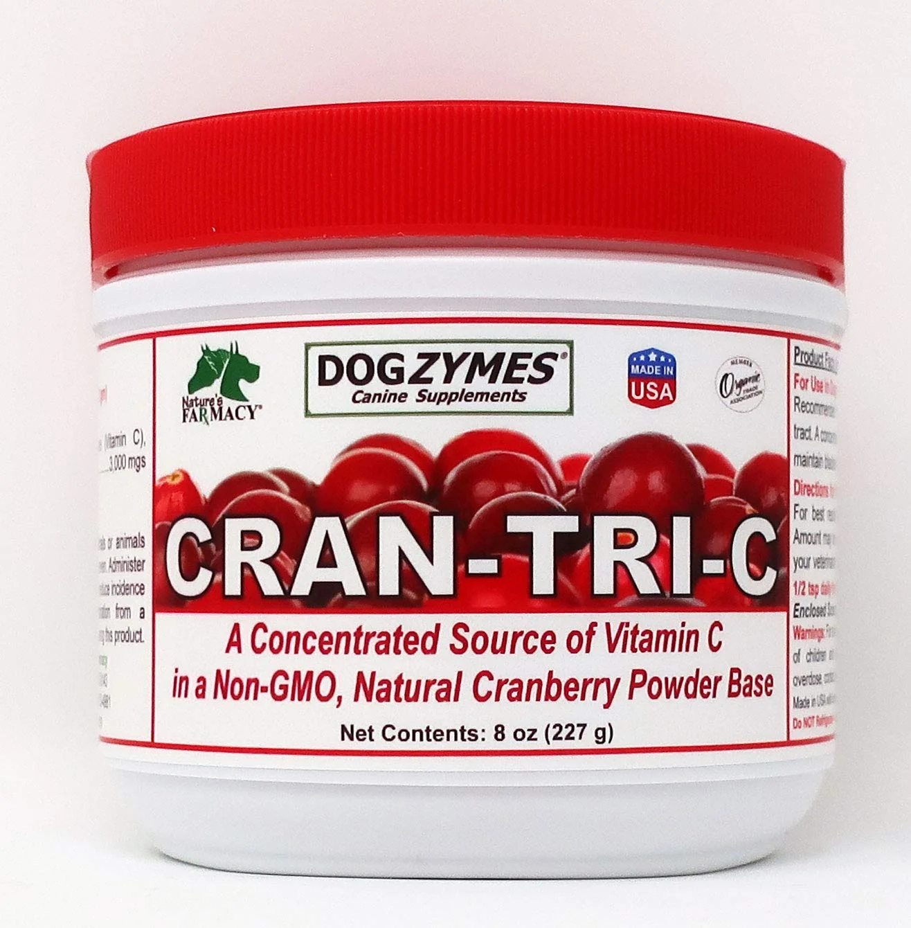 High-Performance Dogzymes Cran Tri C Urinary Tract Support – Vitamin C Blend 1418 mg Teaspoon 8 oz Versatile